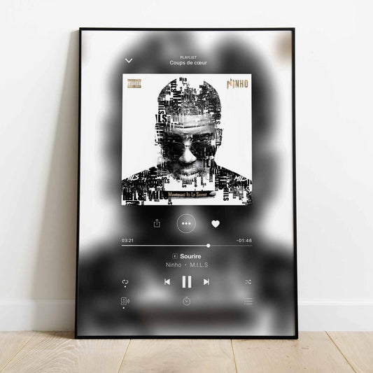 Poster Ninho - M.I.L.S 2.0 - Sourire - Top Frame